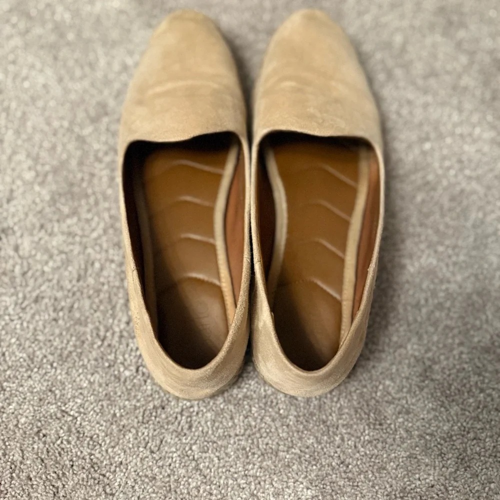 Franco Sarto Tan Flats Slip-On Comfort